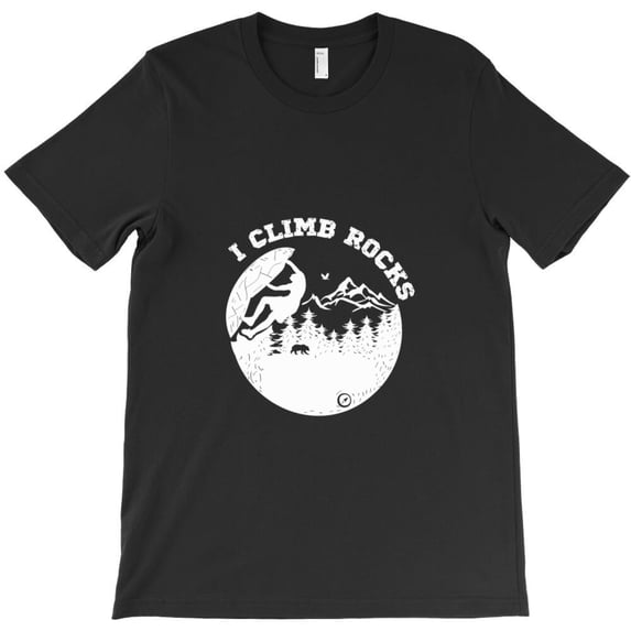 I Climb Rocks Rock Climbing, Funny Sports Humor Graphic Design - Machine Washable G15274 Unisex T-Shirt, Up to Size 5XL