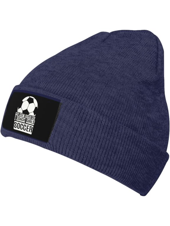 I Coach Girls Soccer Knit Beanie Hats Men Women Black Winter Hats Skull Caps Warm Classic Slouchy