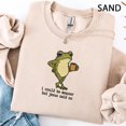 thumbnail image 1 of I Could Be Meaner But Jesus Said No Embroidered Gildan Shirt, Funny Frog Christian Sweatshirt Gift, 1 of 6