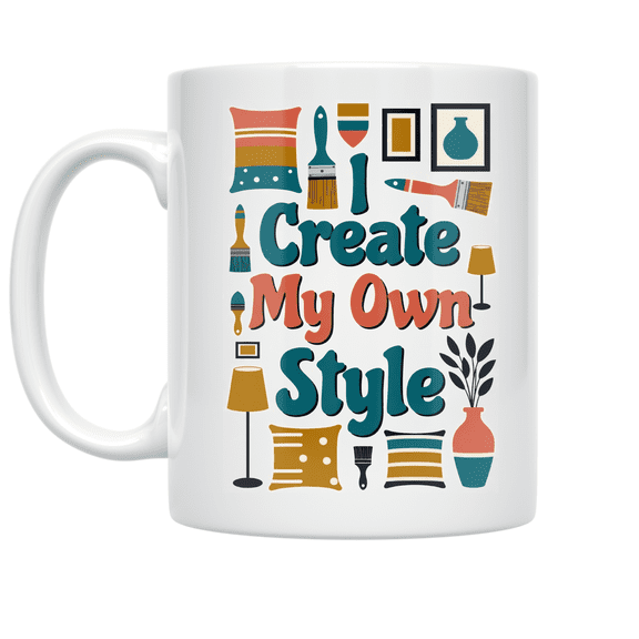 I Create My Own Style - DIY Decor Enthusiast - 11 oz Ceramic Coffee Mug
