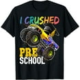 thumbnail image 1 of I Crushed Preschool Monster Truck Graduation Cap Gift Boys T-Shirt Tops Tee, 1 of 4