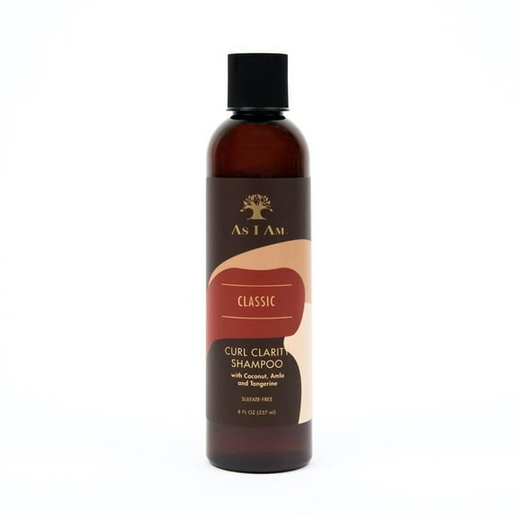 As I Am Curl OKA4Clarity Shampoo - 8 ounce - with Coconut, Amla & Tangerine - Gently Cleanses Curly Hair - Vegan & Cruelty Free - Sulphate Free - Parabens Free - Phthalate Free