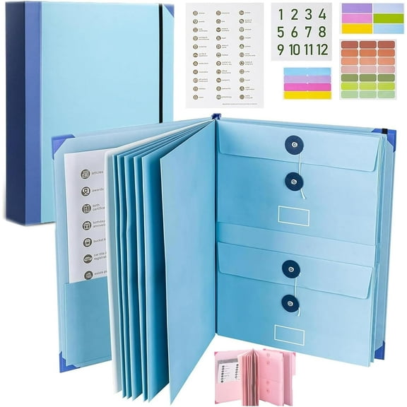 If I D!E Binder, Best Gifts, If I Die Binder Organizer with Labels, in Case Igo Missing Binders, Important Papers Organizer, Folioc Paper Life Book Folder,for Birth Certificates,Passport