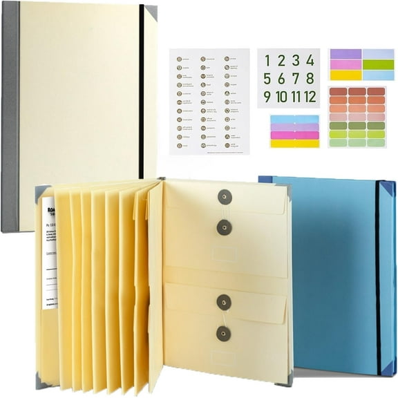 If I D!E Binder, Best Gifts, If I Die Binder Organizer with Labels, in Case Igo Missing Binders, Important Papers Organizer, Folioc Paper Life Book Folder,for Birth Certificates,Passport
