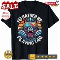 thumbnail image 1 of I'D Rather Be Playing Tag Gorilla Monke Tag Gorilla Vr Gamer T-Shirt, Size S-5XL, 1 of 2