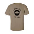 thumbnail image 1 of I Dare You To Run Adult Short Sleeve T-shirt, 1 of 4