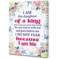 thumbnail image 1 of I Am The Daughter Of a King Inspirational Bible Wall Art Canvas,Verses Christian Canvas Framed Wall Art Ready to Hang for Girls Women Christians Bedroom Office Livingroom Home Wall Decor 12''''x15'''', 1 of 6