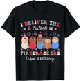 thumbnail image 1 of I Deliver The Cutest Firecrackers 4th July Labor & Delivery T-Shirt, 1 of 4