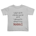 thumbnail image 1 of I Demand to Speak to My Nana Cute Toddler Tshirts for Boys Girls (Gray, 4T), 1 of 5