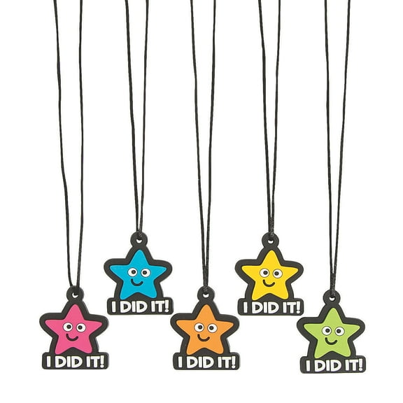 I Did It Charm Necklace - Party Favors - 12 Pieces