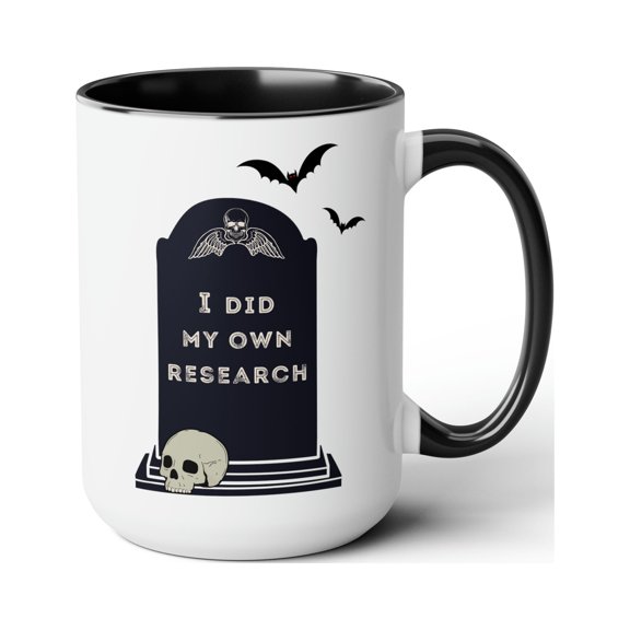 I Did My Own Research 15oz Mug, Halloween Gift for Science Lovers