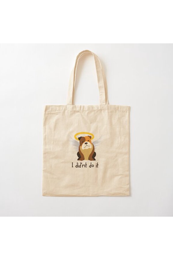 I Didn'T Do It Canvas Tote Bags, Reusable Shopping Bag