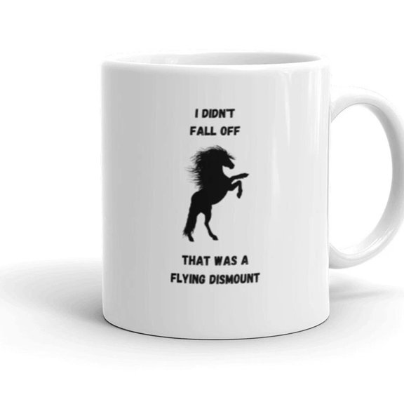 I Didn'T Fall Off White Glossy Mug