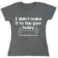 thumbnail image 1 of I Didn't Make It To The Gym Today That Makes 5 Years In Rows Sarcastic Humor Novelty Funny Women's Casual Tees, 1 of 3