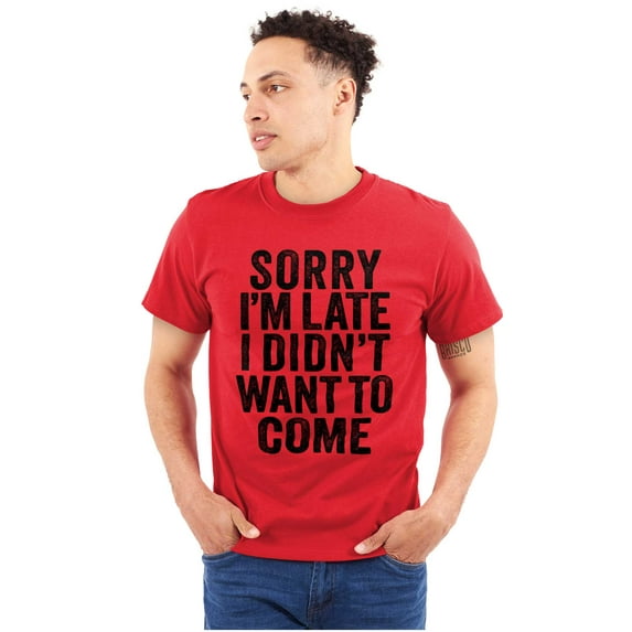 I Didn't Want to Come Introvert Funny Plus Size Crewneck Graphic Tee Shirt Brisco Brands 2X