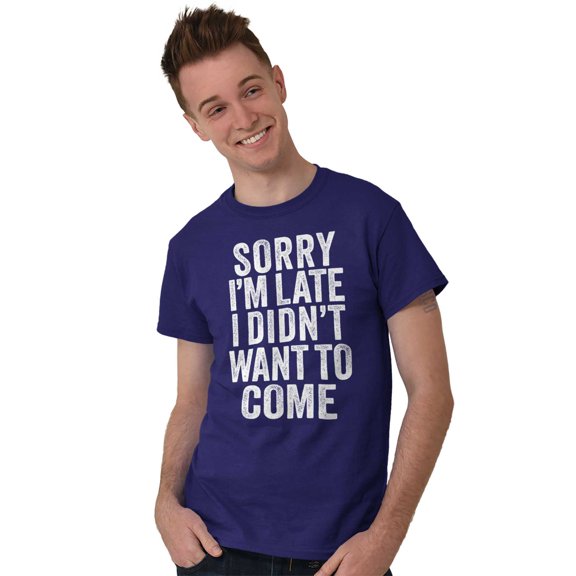 I Didn't Want to Come Introvert Funny Plus Size Crewneck Graphic Tee Shirt Brisco Brands 3X