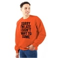 thumbnail image 1 of I Didn't Want to Come Introvert Funny Unisex Plus Size Sweatshirt Brisco Brands 5X, 1 of 6
