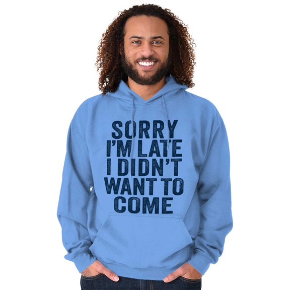 I Didn't Want to Come Introvert Funny Unisex Plus Fleece Graphic Hoodie Brisco Brands 3X