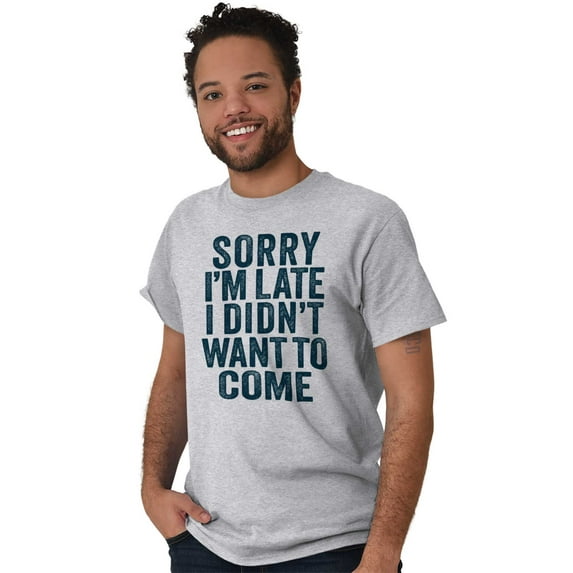 I Didn't Want to Come Introvert Funny Plus Size Crewneck Graphic Tee Shirt Brisco Brands 2X