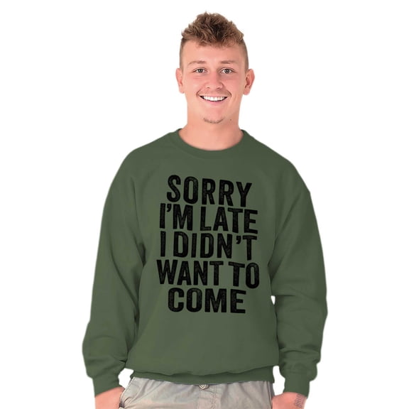 I Didn't Want to Come Introvert Funny Unisex Plus Fleece Graphic Sweatshirt Brisco Brands 4X