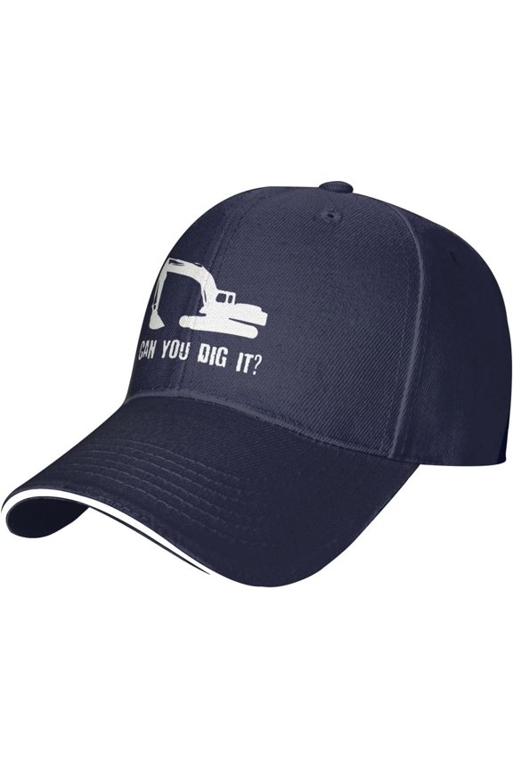 I Dig You Construction Hat for Men Women Adjustable Sandwich Cap Black Dad Hat Outdoors