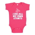 thumbnail image 1 of I Do All My Own Stunts ATV Baby Bodysuit One Piece 18 mo Cyber Pink, 1 of 3