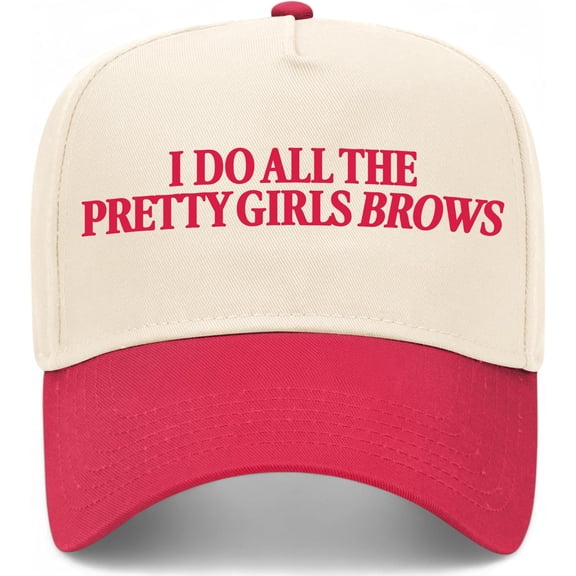 I Do All The Pretty Brows Vintage Trucker Hat Premium Snapback Baseball Hat for Men & Women