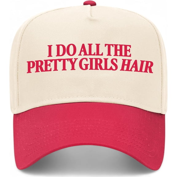 I Do All The Pretty Hair Vintage Trucker Hat Pre_mium Snapback Baseball Hat for Men & Women