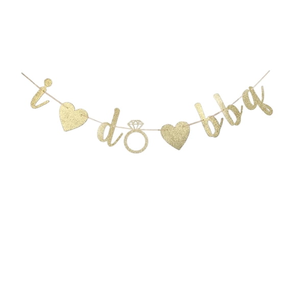 I Do BBQ Banner, Wedding Engagement | Bridal Shower | Bachelorette Party Sign Decoration Supplies Backdrops