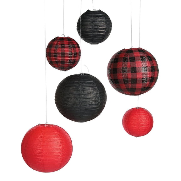 I Do Bbq Hanging Paper Lanterns (6Pc) - Party Decor - 6 Pieces