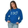 thumbnail image 1 of I Do Bridal Squad Bride Bachelorette Women Crewneck Sweatshirt Brisco Brands L, 1 of 6