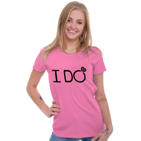 I Do Bridal Squad Bride Bachelorette Womens Fitted Plus Size Graphic Tee Brisco Brands 2X