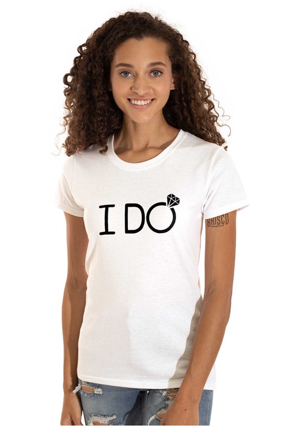I Do Bridal Squad Bride Bachelorette Womens Slim Fit Graphic Tee Brisco Brands L