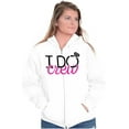 thumbnail image 1 of I Do Crew Funny Bachelorette Party Womens Plus Size Graphic Zipper Hoodie Brisco Brands 5X, 1 of 5