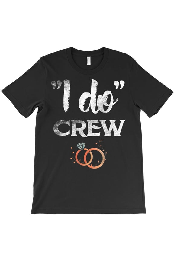 I Do Crew Wedding Bride Groom Diamond Ring Themed Holiday Wedding Graphic G37915 Unisex T-Shirt, Up to Size 5XL