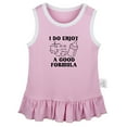 thumbnail image 1 of I Do Enjoy A Good Formula Funny Dresses For Baby, Newborn Babies Skirts, Infant Princess Dress, 0-24M Kids Graphic Clothes (Pink Sleeveless Dresses, 18-24 Months), 1 of 4