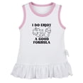 thumbnail image 1 of I Do Enjoy A Good Formula Funny Dresses For Baby, Newborn Babies Skirts, Infant Princess Dress, 0-24M Kids Graphic Clothes (White Sleeveless Dresses, 6-12 Months), 1 of 4