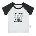 thumbnail image 1 of I Do Enjoy A Good Formula Funny T shirt For Baby, Newborn Babies T-shirts, Infant Tops, 0-24M Kids Graphic Tees Clothing (Short Black Raglan T-shirt, 0-6 Months), 1 of 4