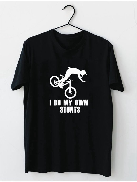 I Do My Own Stunts Funny Mountain Biking MTB Cycling Gifts Classic T-Shirt