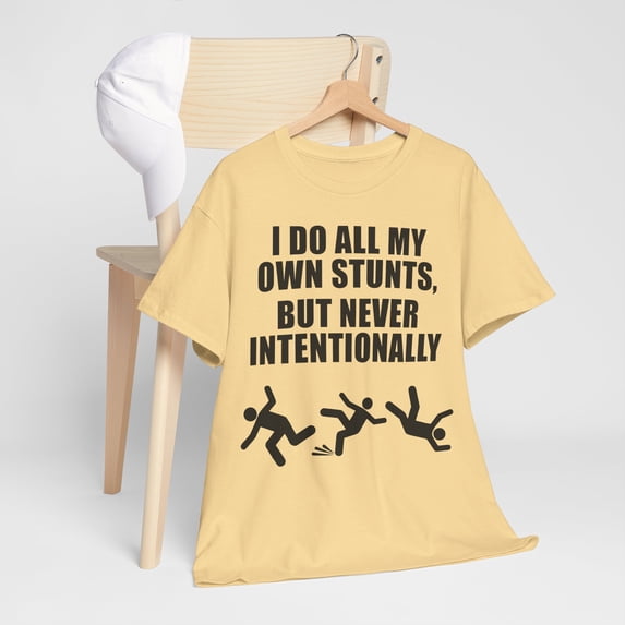 I Do My Own Stunts Unisex Heavy Cotton Tee
