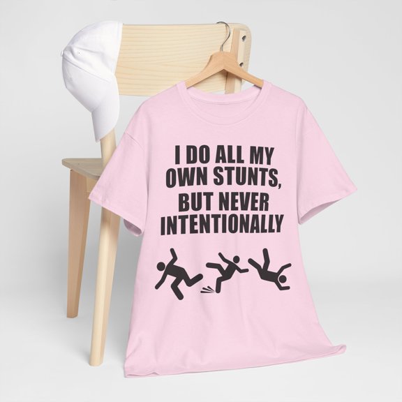 I Do My Own Stunts Unisex Heavy Cotton Tee