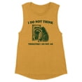thumbnail image 1 of I Do Not Think Women's Muscle Tank Large Antique Gold, 1 of 5