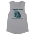 thumbnail image 1 of I Do Not Think Women's Muscle Tank Large Heather Grey, 1 of 5
