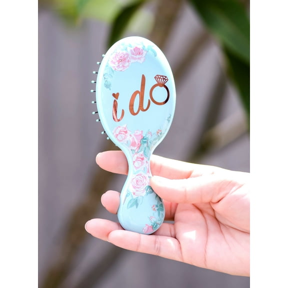 I Do , Wet Brush Bridal Collection MINI Detangler - Pack of 1 with SLEEKSHOP Teasing Comb