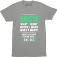 thumbnail image 1 of I Do What I Want, When I Want, Where I Want.. Ask My Wife Retro Funny Tee Shirt, 1 of 4