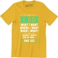 thumbnail image 1 of I Do What I Want, When I Want, Where I Want.. Ask My Wife Retro Funny Tee Shirt, 1 of 4