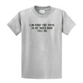 thumbnail image 1 of I Do What The Voices in My Wife's Head Tell Me Short Sleeve T-shirt Funny-Lightgrey, 1 of 4