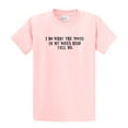 thumbnail image 1 of I Do What The Voices in My Wife's Head Tell Me Short Sleeve T-shirt Funny-Lightpink, 1 of 4