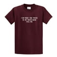 thumbnail image 1 of I Do What The Voices in My Wife's Head Tell Me Short Sleeve T-shirt Funny-Maroon-XL, 1 of 6