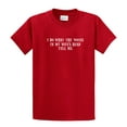 thumbnail image 1 of I Do What The Voices in My Wife's Head Tell Me Short Sleeve T-shirt Funny-Red-Mediu, 1 of 4
